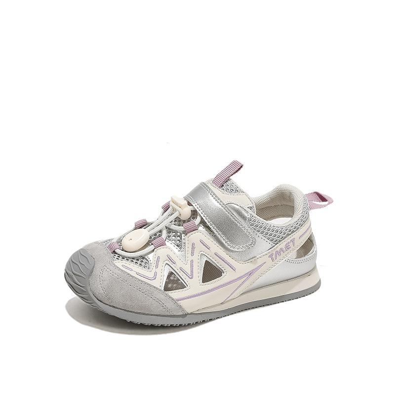 Size 26-37, Children's Sports Sandals 2025 Summer New Girls Hollow Boys Outdoor Beach Shoes Summer