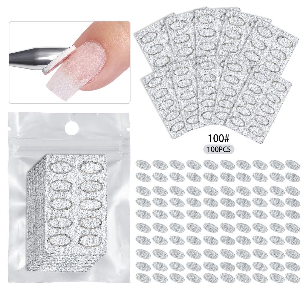 5/10Sheet Nail Cuticle Pusher Self-adhesive Sand 100#180#240# Flake File Trimming Nails Pre Polishing Sandpaper Set ManicureTool