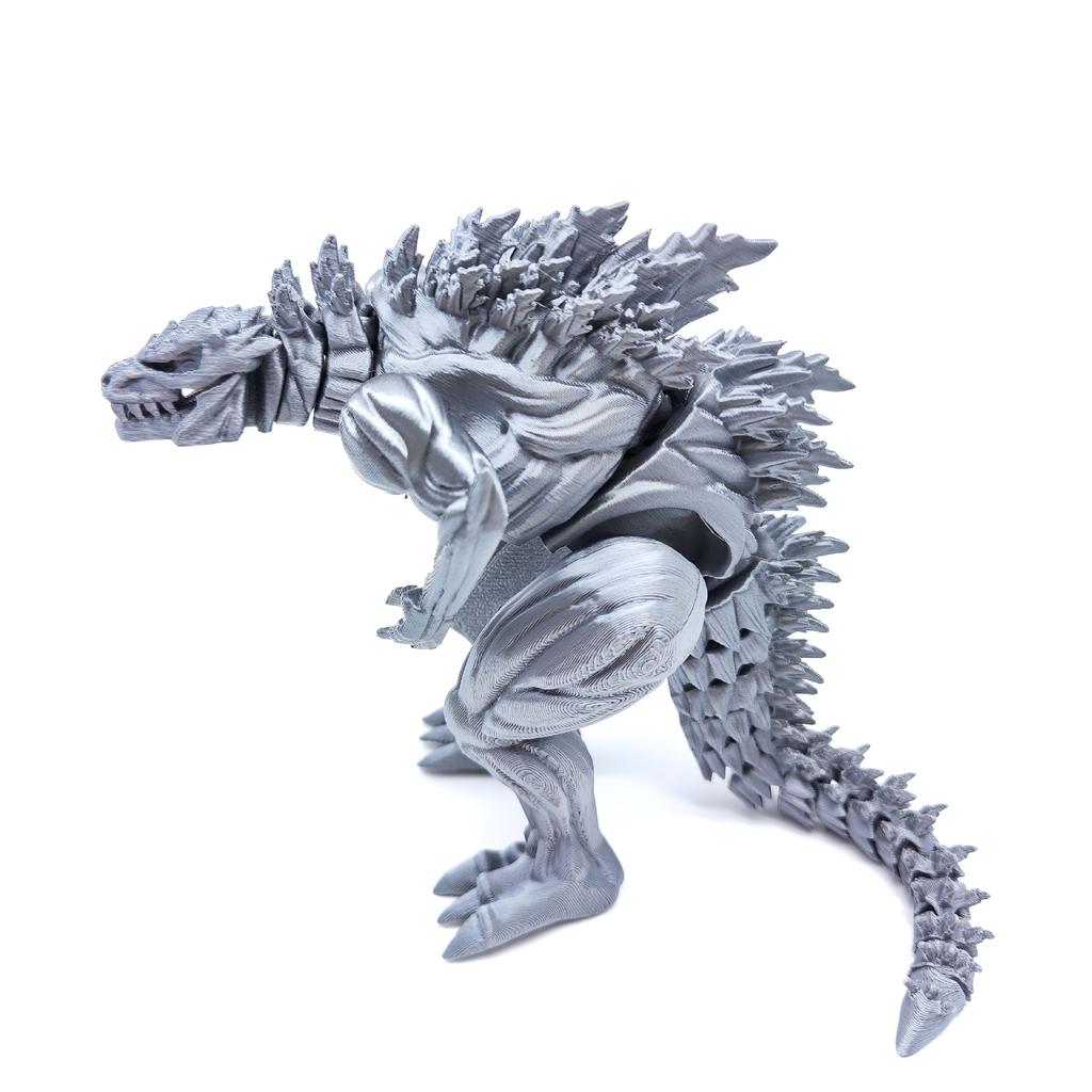3D Printed Muscle Godzilla Dinosaur Joint Movable Creative Model Figurine for Boys As A Gift Decoration