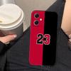 Basketball Number 23 Phone Case For Redmi Note 15 14 13 12 12S 11 11T 11S 10 9T 9 Pro Silicone Case Funda DIY Shell Capa Cover