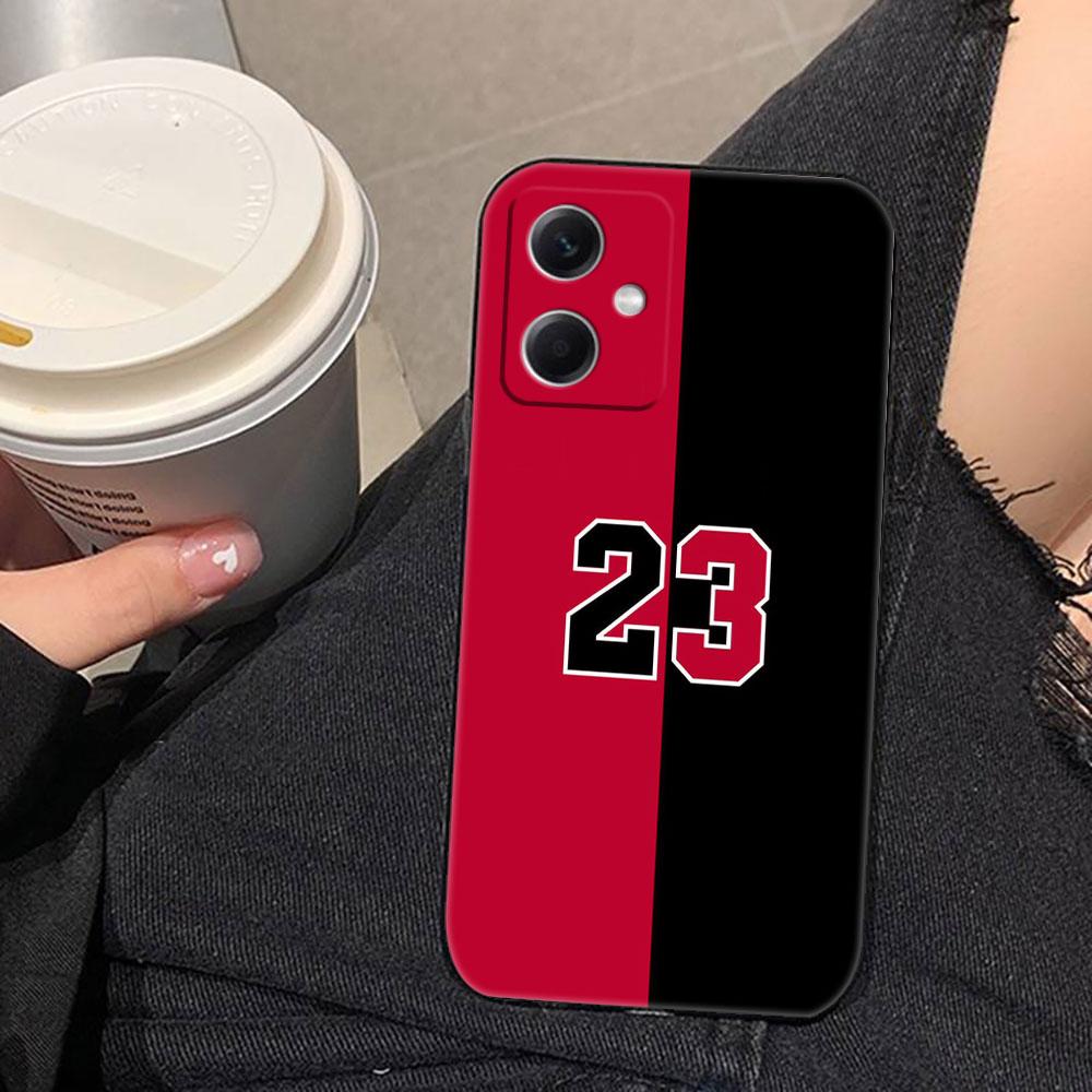 Basketball Number 23 Phone Case For Redmi Note 15 14 13 12 12S 11 11T 11S 10 9T 9 Pro Silicone Case Funda DIY Shell Capa Cover