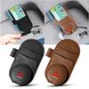Leather Car Styling Car Glasses Clip Sun Visor Multi-function Sunglasses Clip For Mitsubishi Mirage G4 KU8