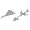 Pit Road 1/700 Skywave Series US Air Force Aircraft Set 7 Plastic Model S85 (Aircraft) Molded Color 8cm