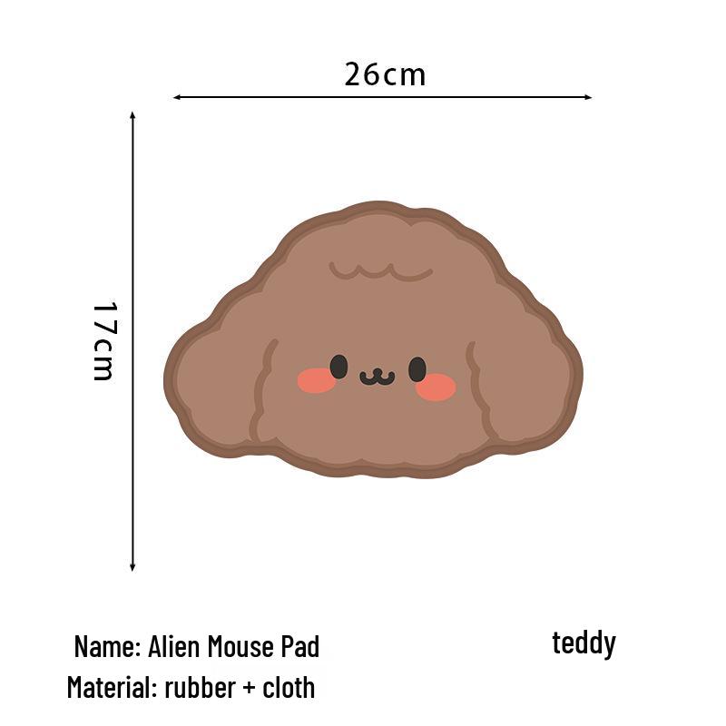 Cute Pink Cartoon Mouse Pad - Non-slip Soft Pad for Notebooks & Keyboards