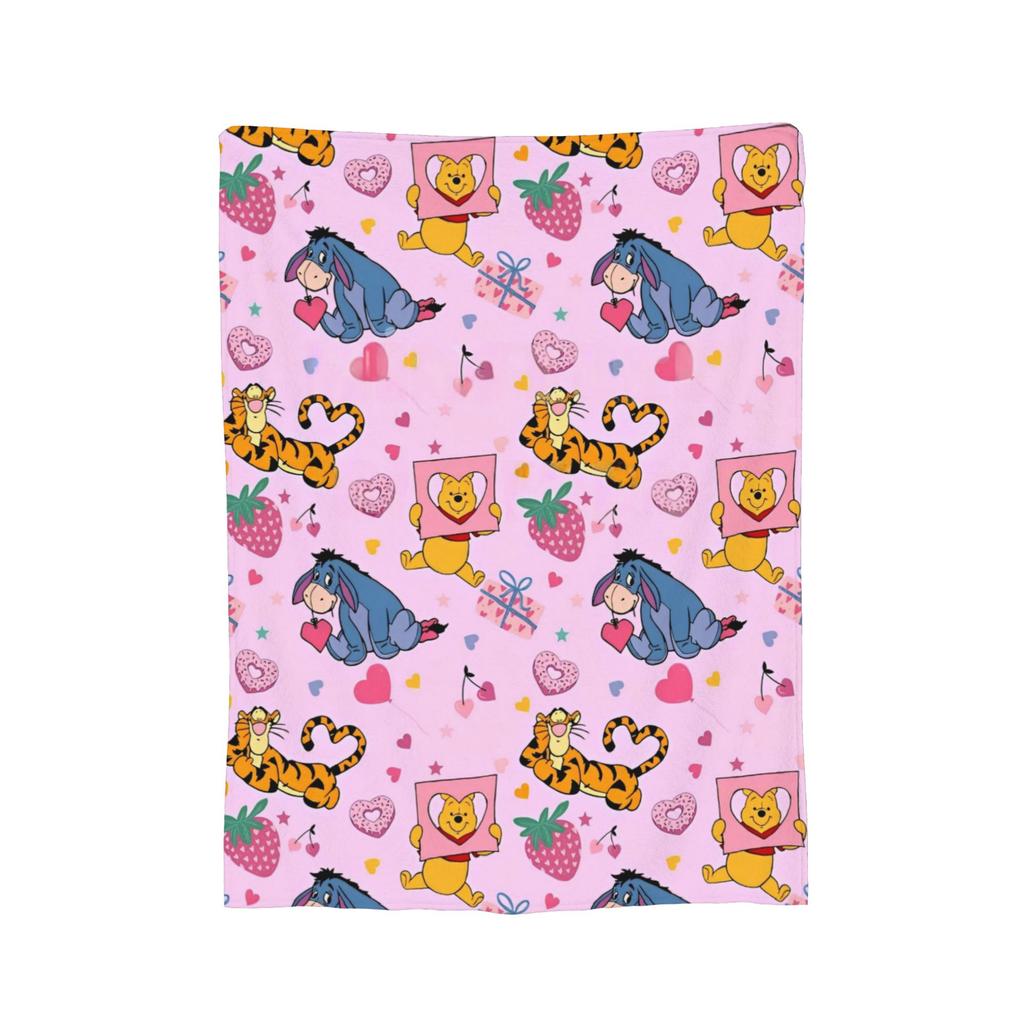Bär Cartoon Winnie Puuh Decken Flanell Fantastisch Weiche Überwurfdecken für Bettwäsche Wohnzimmer Sommer,