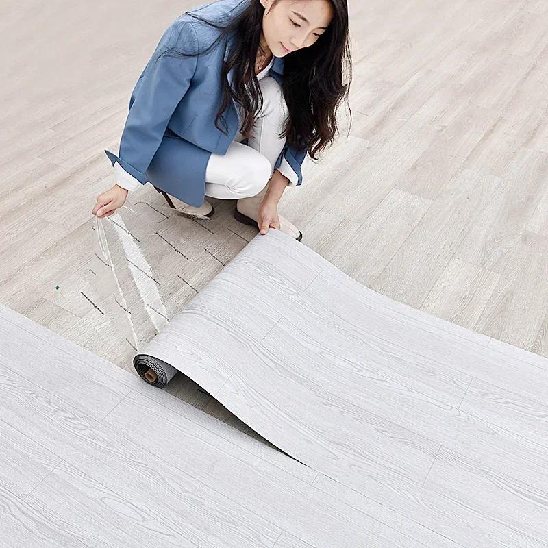 3D 40CM Thickened Wood Grain Peel And Stick Wallpaper, Self-Adhesive Flooring, Waterproof, mould proof Floor Tiles, Anti-Slip