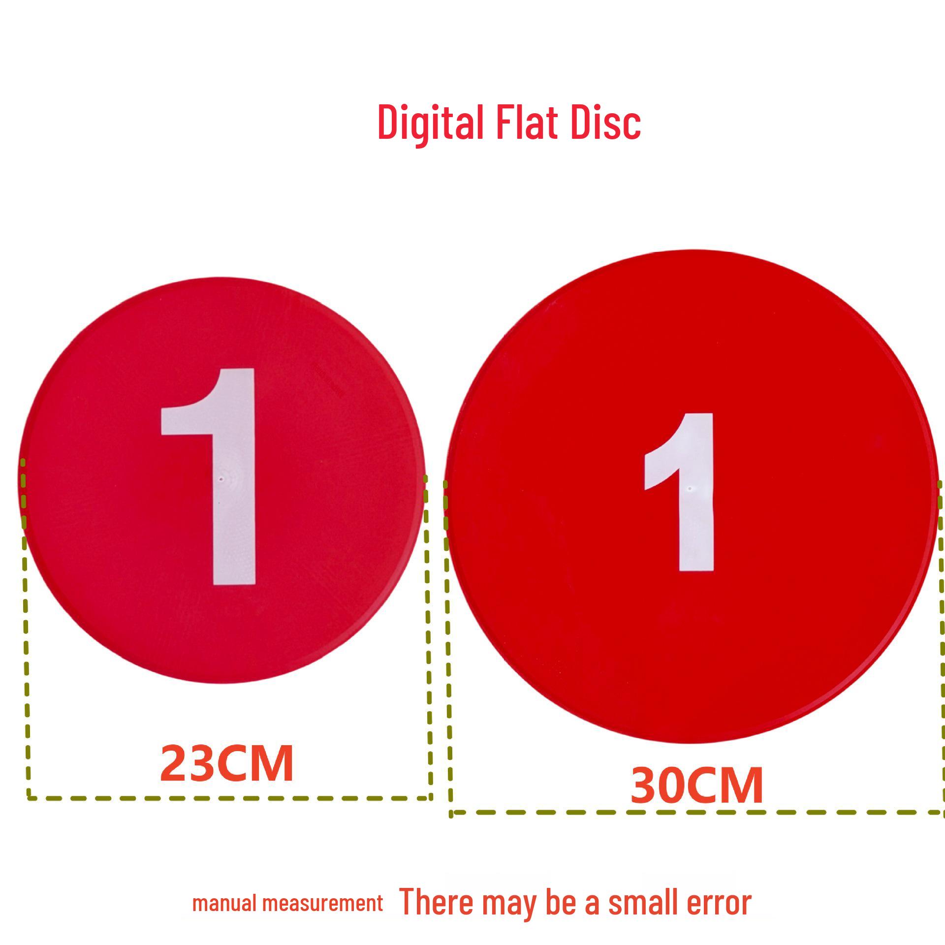 Landmark Mat Sensory Integration Discs: Flat Number Markers 1-10 for Training & Play