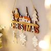 Christmas Home Creative Decor Pendants Restaurants Wooden Handicrafts Door Decorations Christmas Festival Gifts Accessories