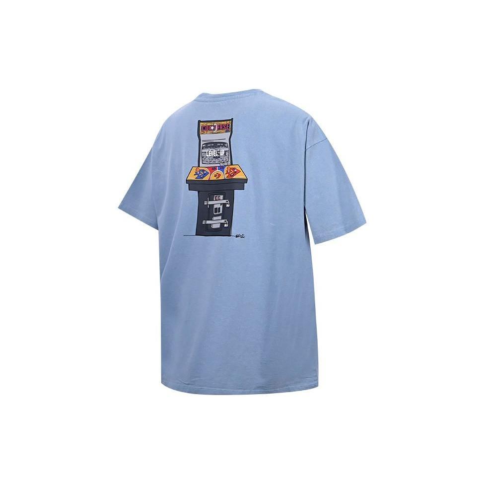 Converse Level Up T-Shirt Asia Sizing Light Blue Men s 10023462-A03 S