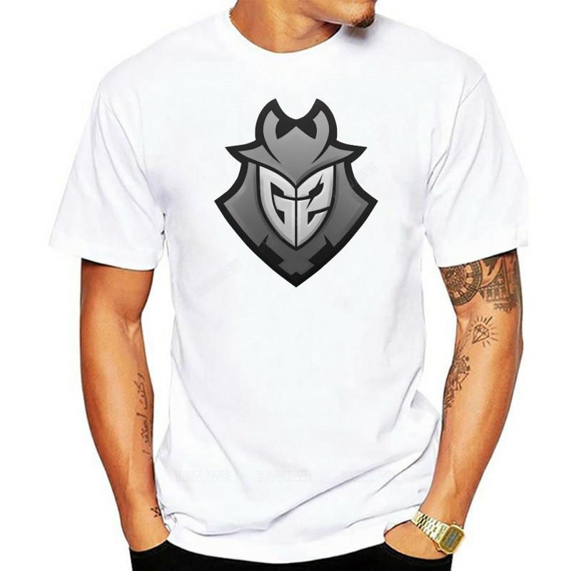 

Cotton Men tee G2 Esports Tshirt Short Sleeve Summer Style Crew Neck Male Grey Tops man summer short sleeve brand tshirts S
