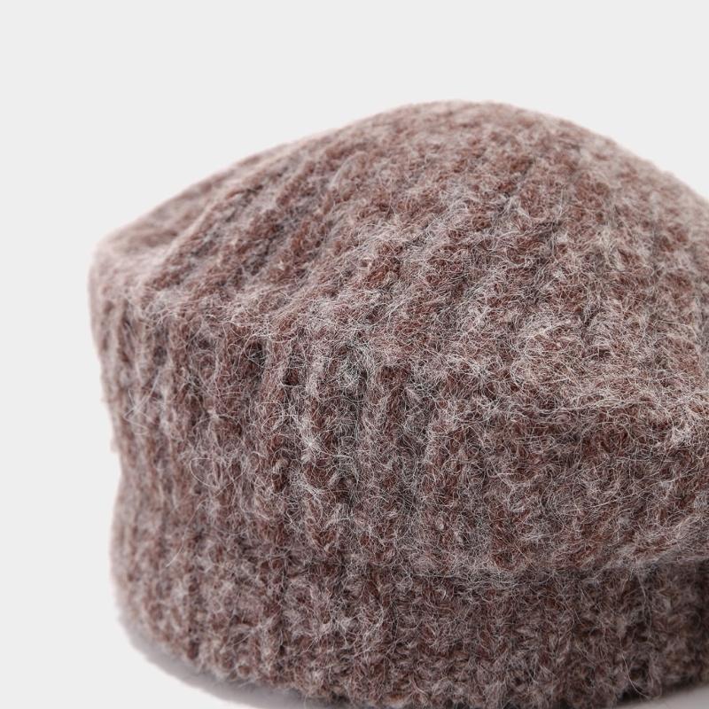 Breathable Wool Blend Beret Design Cold Weather Hat Adjustable Fit Autumn Winter Hat For Men And Women