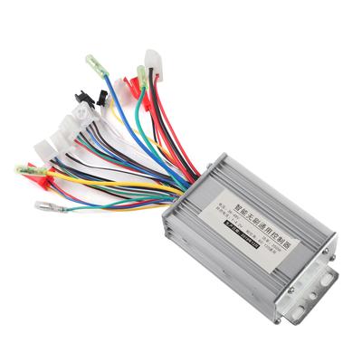 Controler Motor Fără Perii Universal din Aliaj de Aluminiu Argintiu 36 48V 350W pentru Accesoriu Bicicletă Electrică