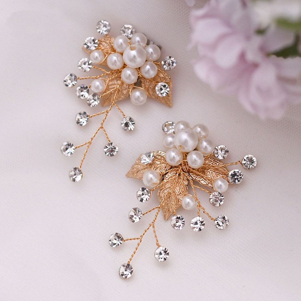 

Съемные клипсы для обуви на высоком каблуке, ручной работы, с подвеской-пряжкой, жемчуг, стразы, декоративные аксессуары для выпускного, украшения для обуви, женские античная латунь