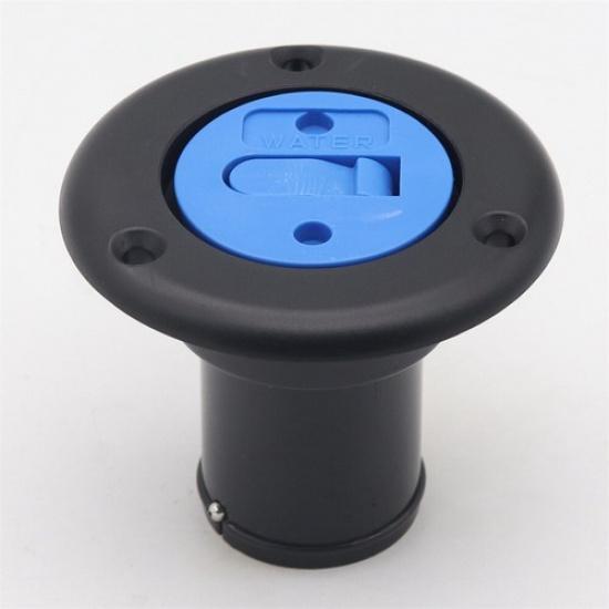 Marine Deck Water Filler Fitting Cover Hatch Inlet w/ Tether Cap For Boat Yacht