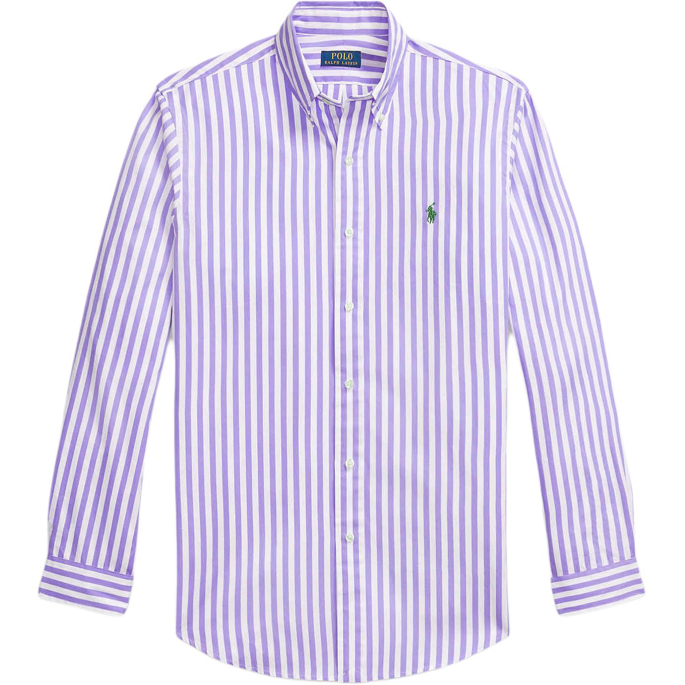 

Polo Ralph Lauren Классический крой В полоску Хлопок Однобортная Рубашка с длинным рукавом Мужские рубашки 710817005-013 L