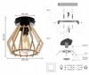 MODERN WOODEN LED CEILING HANGING LAMP