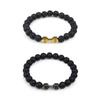 Classic Stone Beaded Bracelet Fitness Dumbbell Shape Bracelets Vintage Bangles Barbell Wristband For Men Women  Jewelry
