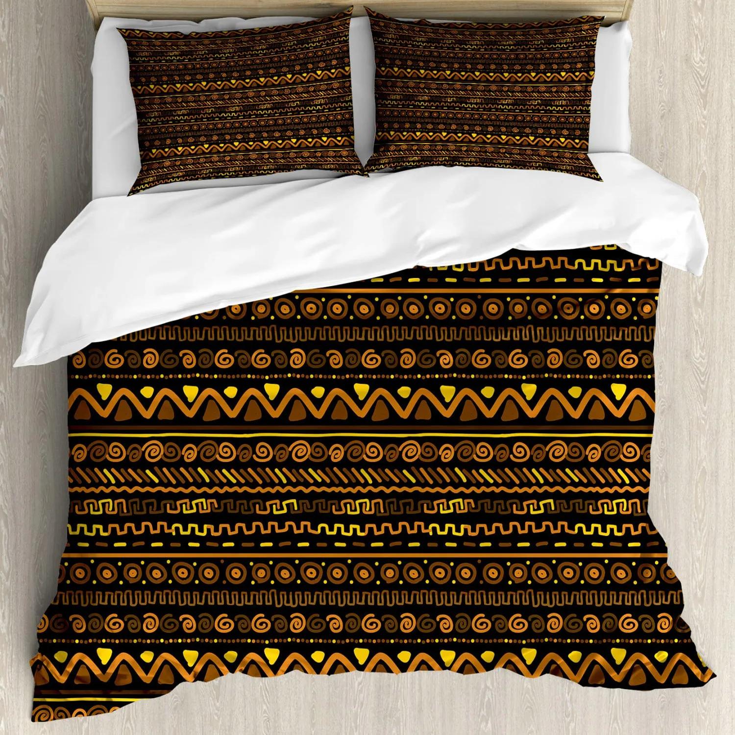 

African Bed Cover Creative Woman In Desert with Gulls Flying Around Folk Female Print Pattern Full Size Queen Size King Dimension Polyester Qulit 135x200cm 2pcs