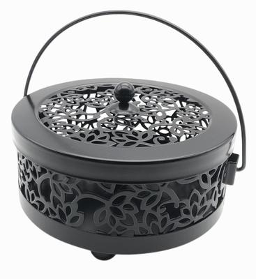 Ansimple Mückenspirale aus Eisen, Moskitospirale, Lotus, geeignet für und Innenraum mit inkl. Deckelhalter, Halterung, Halter, Motiv, glänzend,