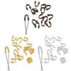 100x Zilver Goud Draad Draadbeschermer Lus U-vormige Draadbeschermer voor DIY Maken