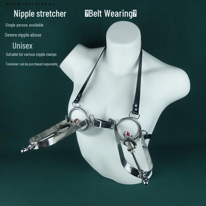 Butterfly Nipple Clamps: Heavy Stretcher & Torture Belt for Breast Stimulation