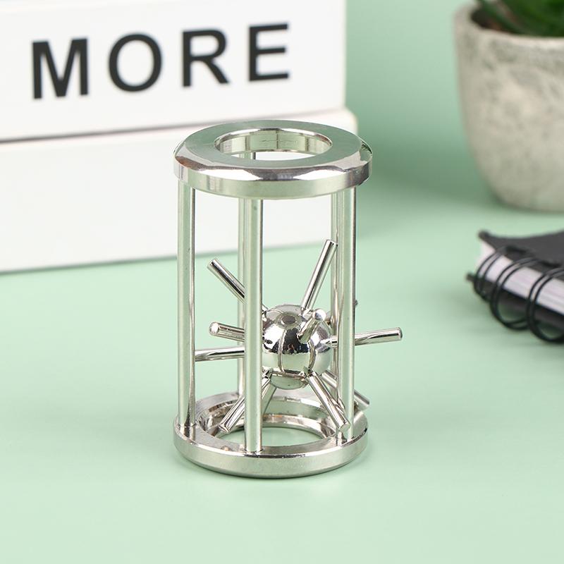 Classic Puzzle High Iq Cage Star Tooth Metal Brain Teaser Puzzles Game