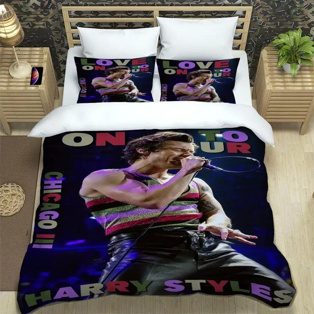 Singer H-Harry-S-Styles Bedding Sets Exquisite Bed Supplies Set Duvet Cover Bed Comforter Set Bedding Set Luxury Birthday Gift