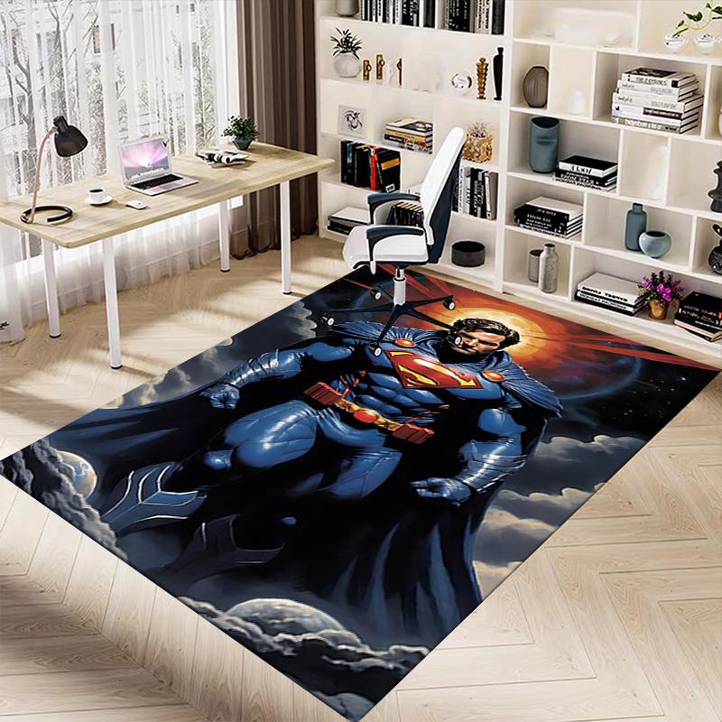 1pc Superman Space Carpet, for Home & Office Decor, Desk Chair Carpet, Festive Gift,Conference Room CarpetL1275
