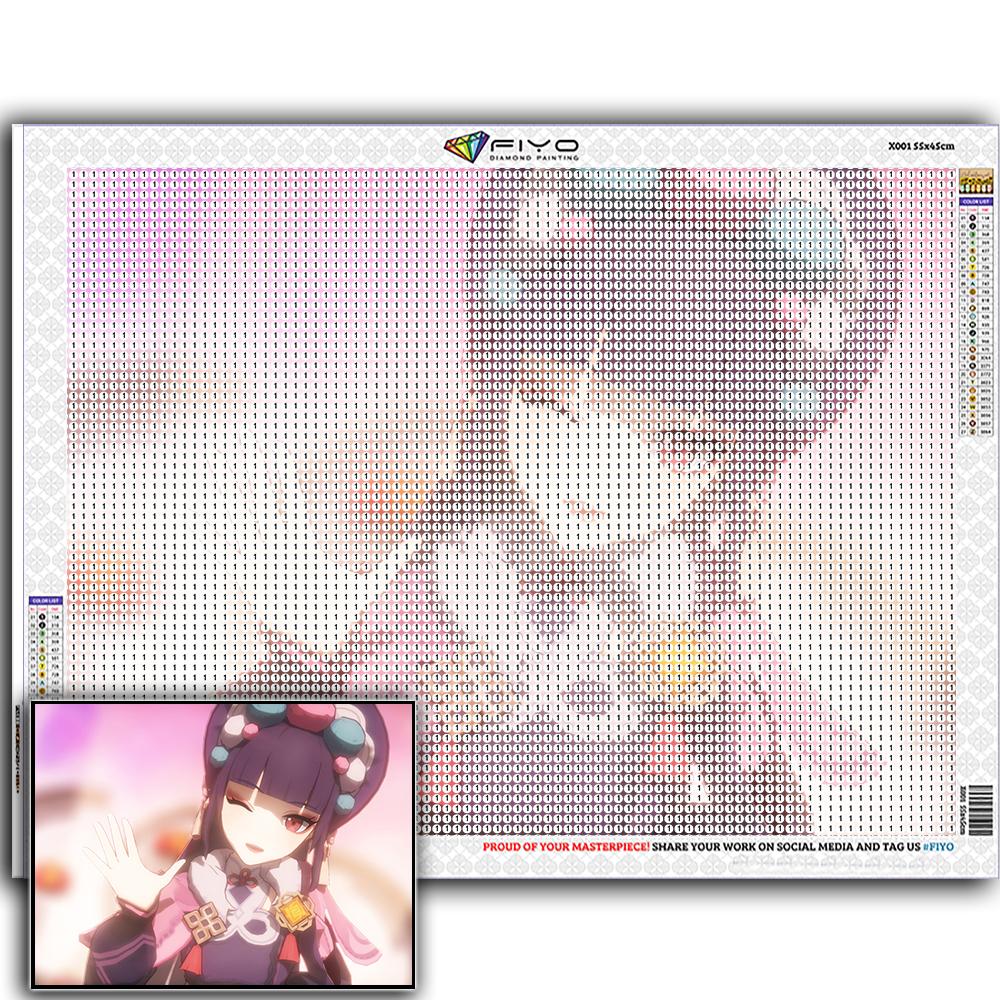 Diamond Painting Genshin YunJin Stitch Diamond Mosaic Craft Diamond Embroidery Painting