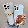 Cute Dachshund Bulldog Pattern Phone Case For iPhone 17 Pro Max 16 15 Pro 14 13 Mini 12 11 XR XS 17Air Plus Hard Matte Cover