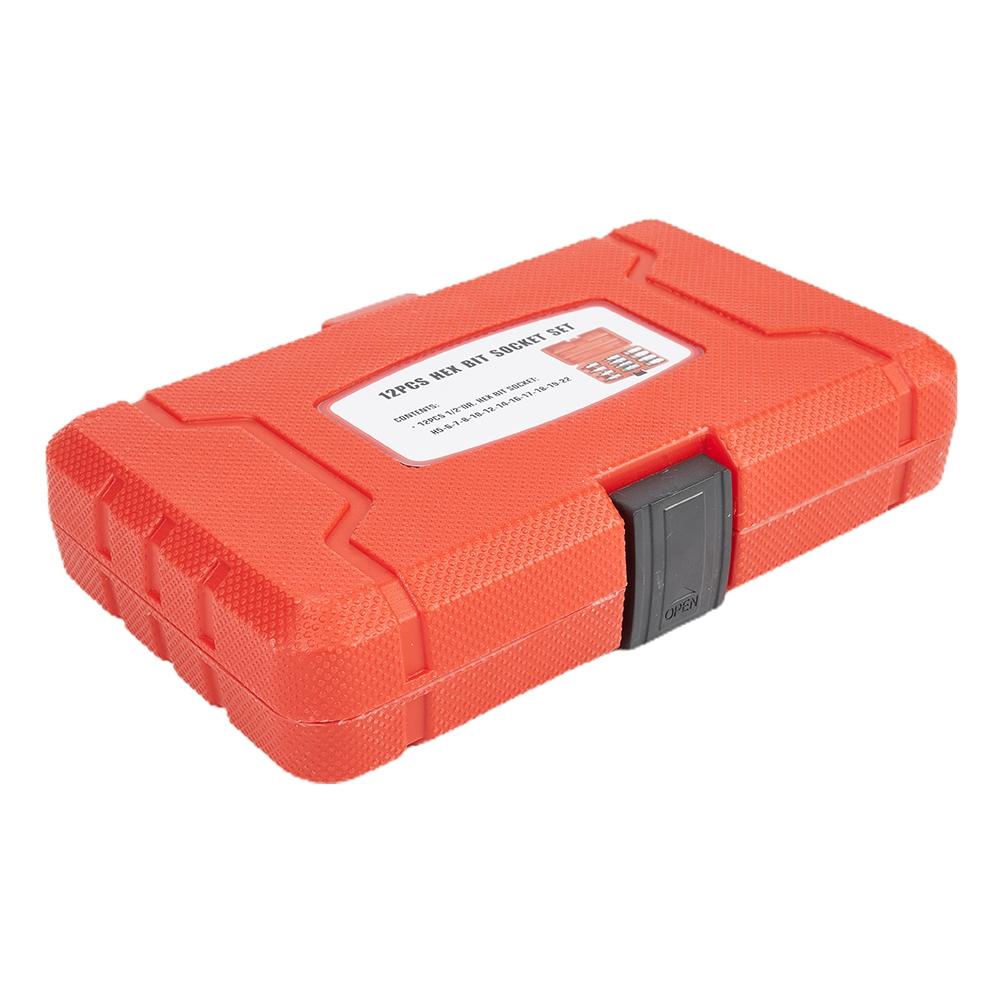 1 2 Inch Drive 12 Pcs Hand Working Tools Socket Bit Set
