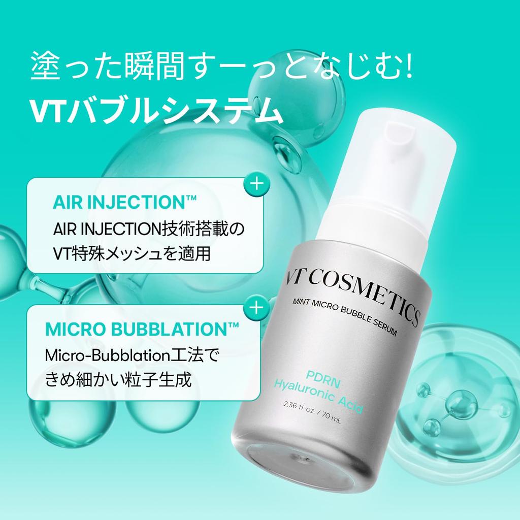 VTCOSMETICS Blasen-Serum mit Hyaluronsäure (PDRN) Für Feuchtigkeit und Straffung, Koreanische Kosmetik (1. HYALUROUNIC + PDRN)