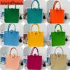 Nezha Versatile Solid Color Felt Tote Bag - Large Capacity with Thick Cloth and Double Handles