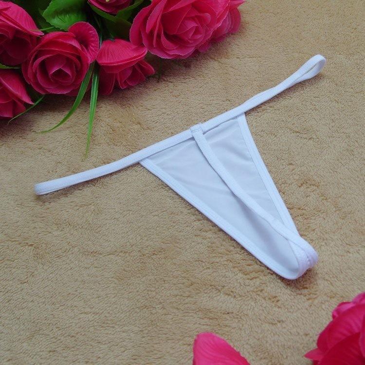 Sex panties milk silk sex lace-up panties sexy low waist seduction adult T-pants