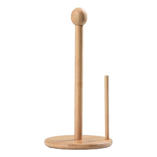 Бамбуковий тримач для паперових рушників Рустикальний настільний органайзер для паперових рушників Диспенсер для рулонів для кухонної стільниці Ванної кімнати Обіднього столу