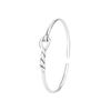 New Simple Knot Bangle With Hollow Out Winding 925 Sterling Silver Jewelry Fashion Personalized Opening Bracelets TYB632