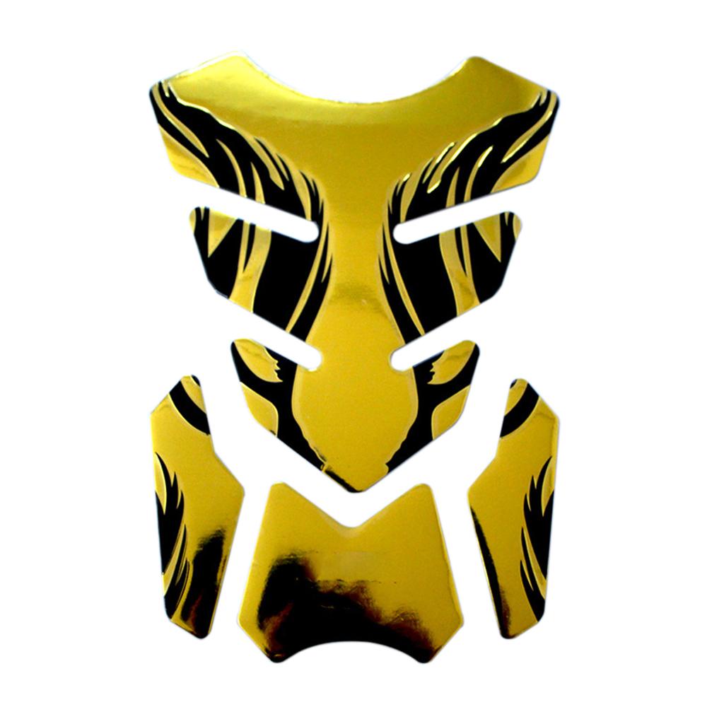 For Honda Yamaha Tankpad Sticker Fishbone 3D Tank Pad Stickers Oil Gas Protector Cover Decoration Flame Motorcycle Accessories