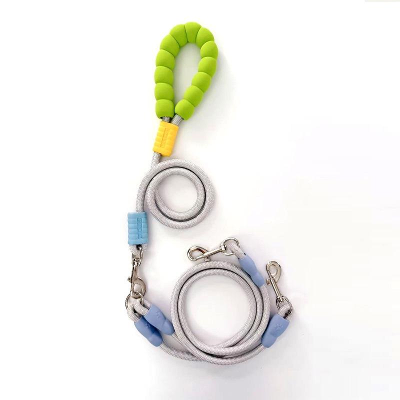 One To Two Pet Traction Rope Dopamine Cloud Foam Outdoor Double Headed Dog Walking Rope P Rope Explosion Proof Punch