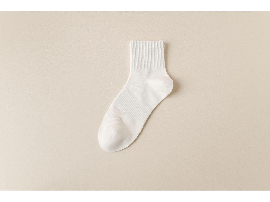 Men's Cotton Waist-Shaping Mesh Socks - Breathable, Sweat-Absorbent, Odor-Resistant, Short Tube, Boneless, for Spring & Autumn Sports