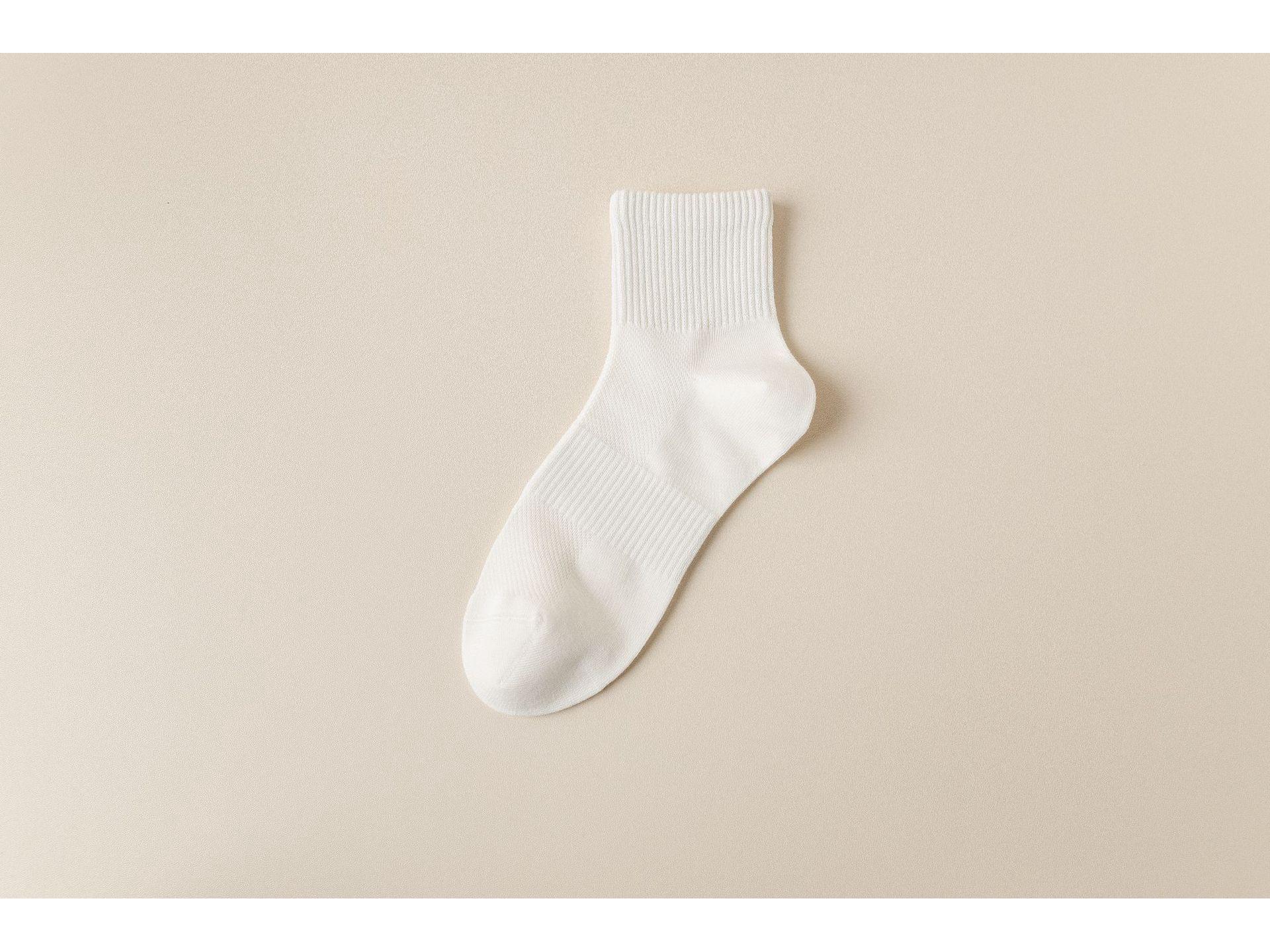 

Мужские хлопковые сетчатые носки для формирования талии - Дышащие, Влагоотводящие, Устойчивые к запаху, Короткие, Бесшовные, для весенних и осенних видов спорта One Size белый