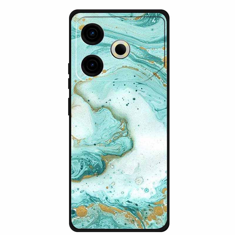 Phone Case For Tecno Pova6 Neo TPU Back Coque for Pova 6 Neo Marble Colour Soft Cover Protective Funda Luxury Silicone Shell