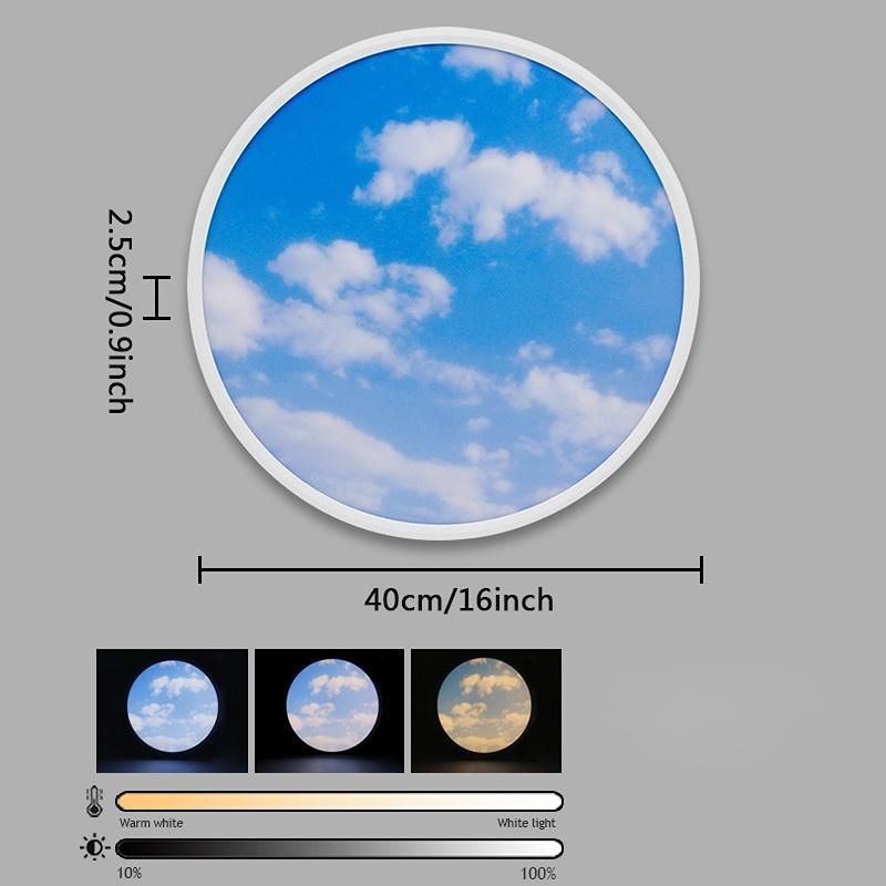 Blue Sky Round Taklamper til soverom Skylights stue Taklamper
