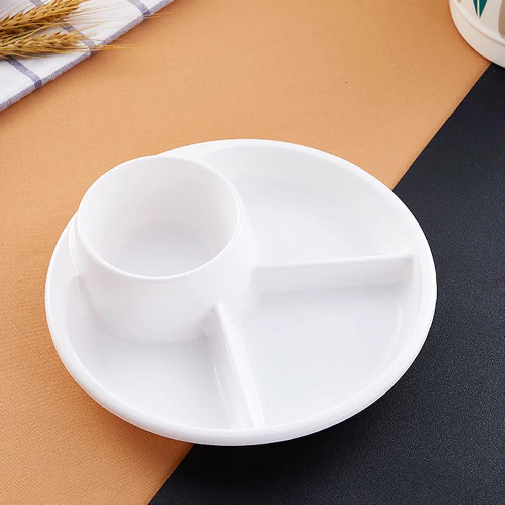Creative Grid Plate Food Grade Material Quantitative Weight Loss Meal Children High and Low Temperature Resistant Tableware Set