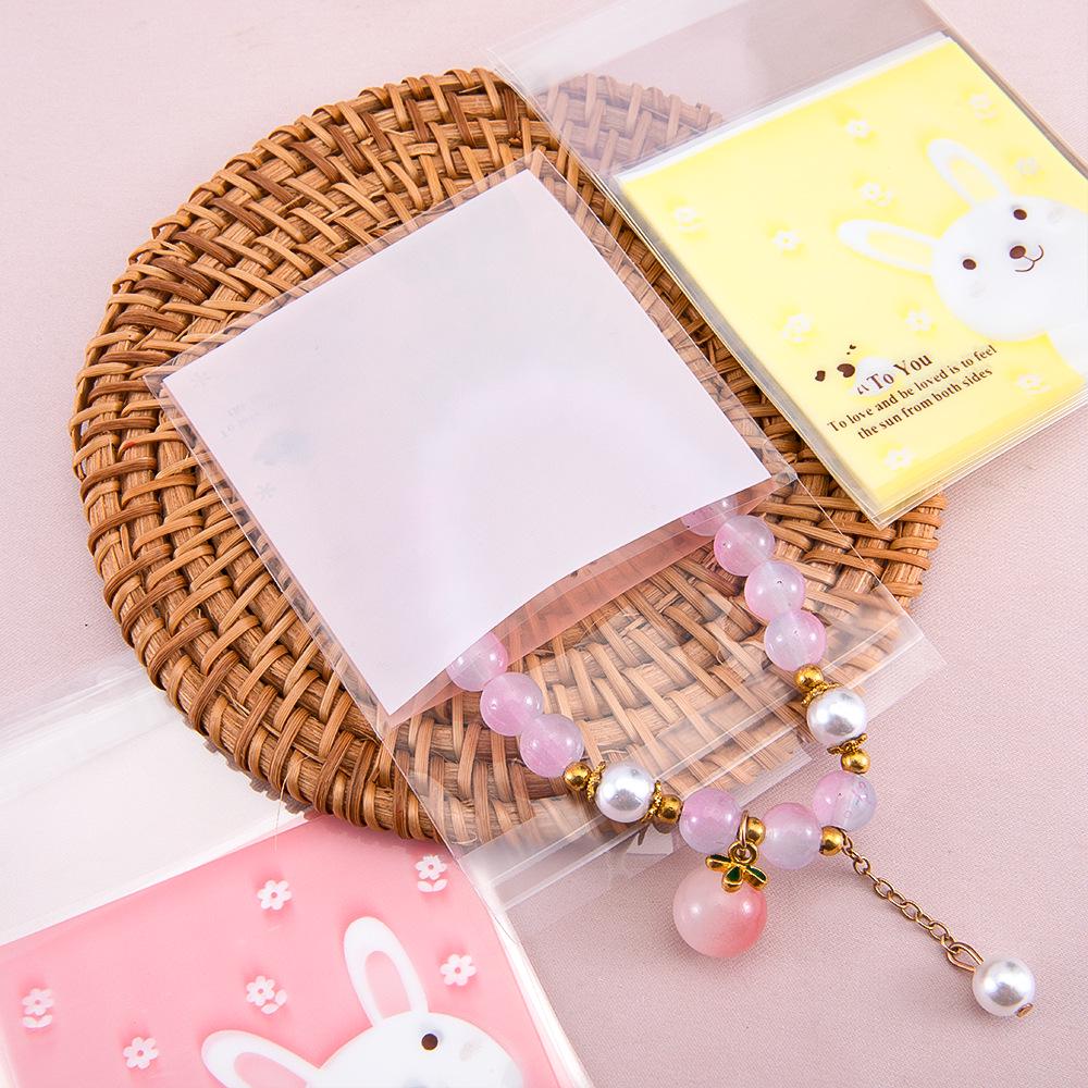 Cartoon Style Self-Adhesive Bags for Baking, Cookies, and Jewelry Storage
