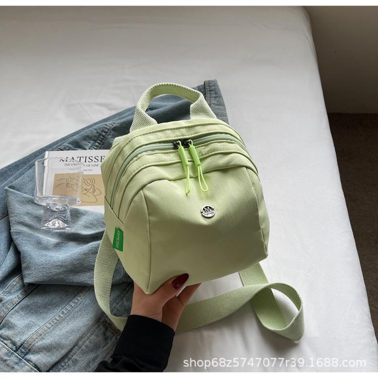 Japan and South Korea 2025 new women's bags fashion casual nylon bags lightweight women's travel bags niche design messenger bags