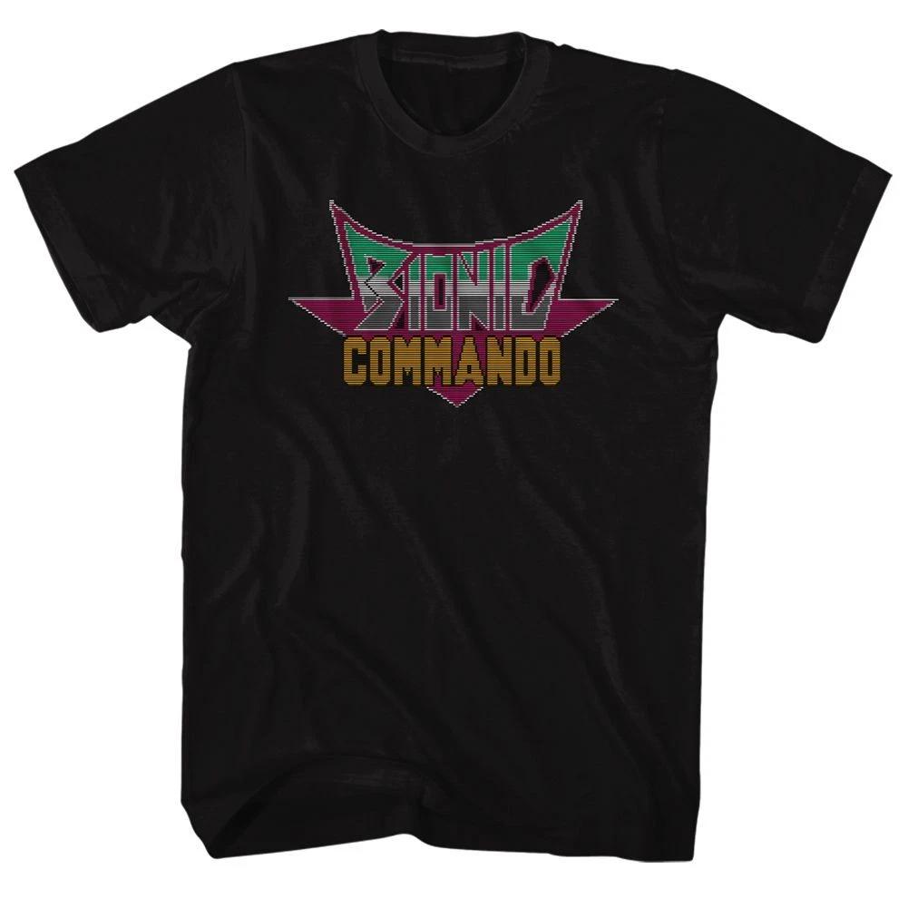 Bionic Commando Pixel Logo Black Gaming Children s T-shirt 110