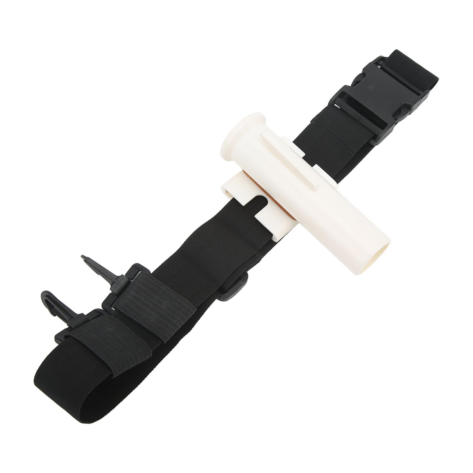 

Пояс для удочки Пластик АБС Регулируемая безопасная пряжка Конструкция с крючком Поясной держатель для удочки для скалы