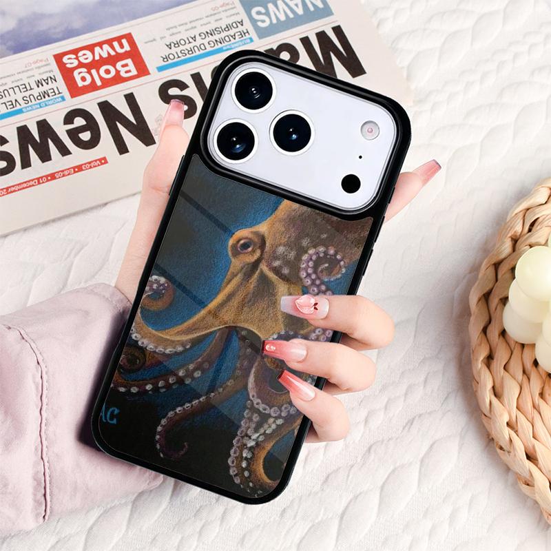 Marine Life Ocean Octopus Phone Case For IPhone 17 16e 15 14 13 12 11 Pro Max Air Mini Soft Protective Cover