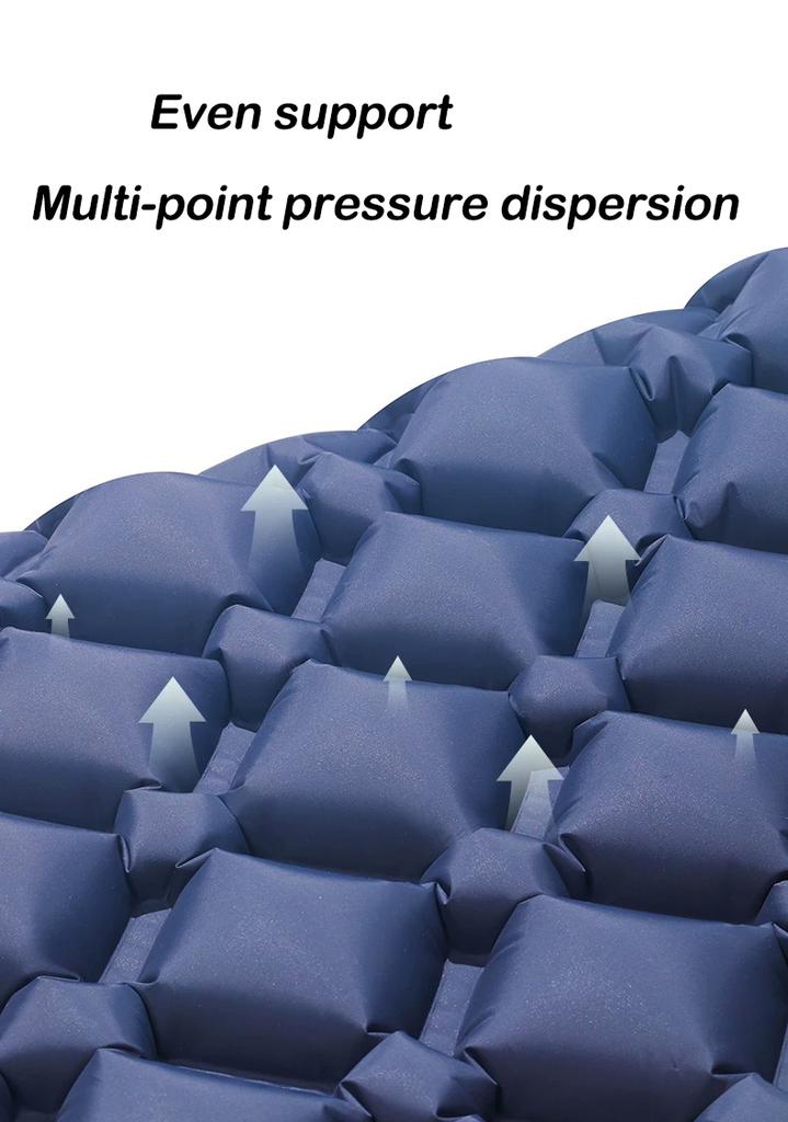 Outdoor Camping Doppelte aufblasbare Matratze Extra breite Schlafunterlage Ultraleichtes Klappbett Isomatte Auto Reise Matte
