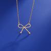 Bow Necklace for Women Gold Silver Bow Necklace Fashion Bow Pendant Necklace Bow Necklace Jewelry Perfect Jewelry for Women